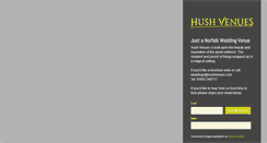 Desktop Screenshot of hushvenues.com
