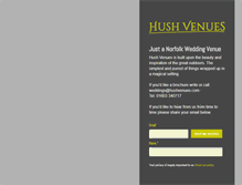 Tablet Screenshot of hushvenues.com